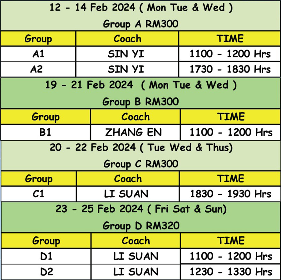 Beginner Group Class – Sunway Pyramid Ice